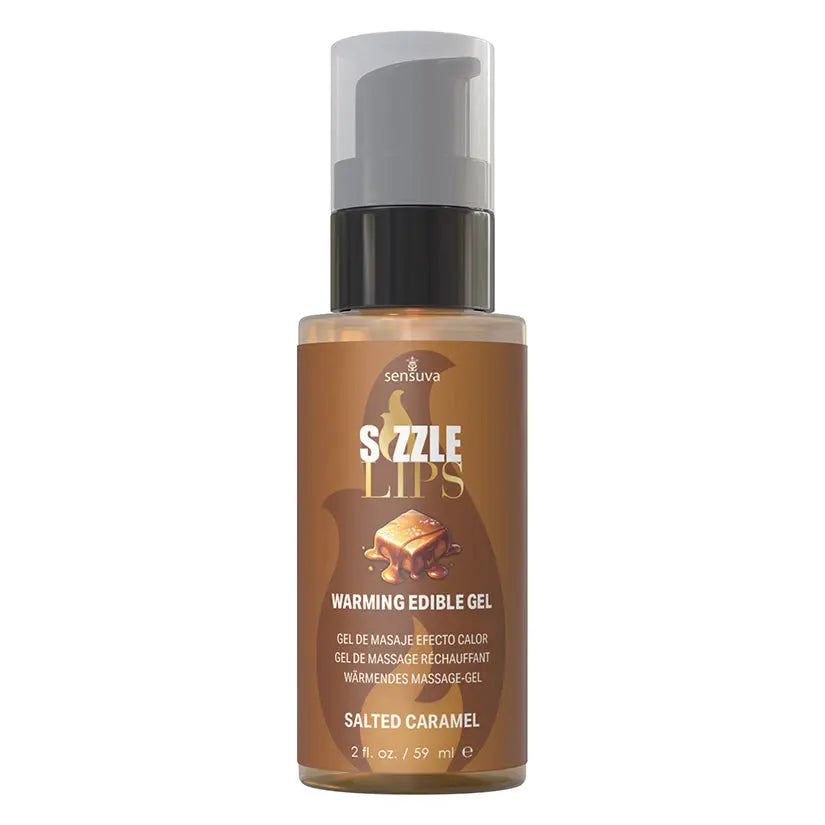 Sensuva Sizzle Lips Warming Gel-Salted Caramel 2oz My Store