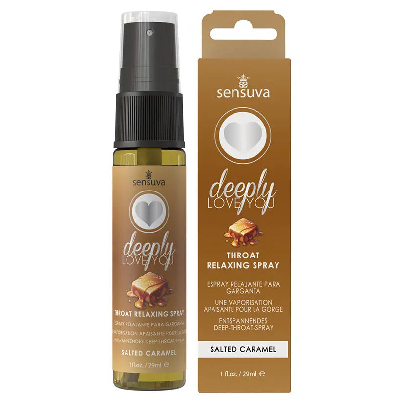 Sensuva Deeply Love You Throat Relaxing Spray-Salted Caramel 1oz My Store