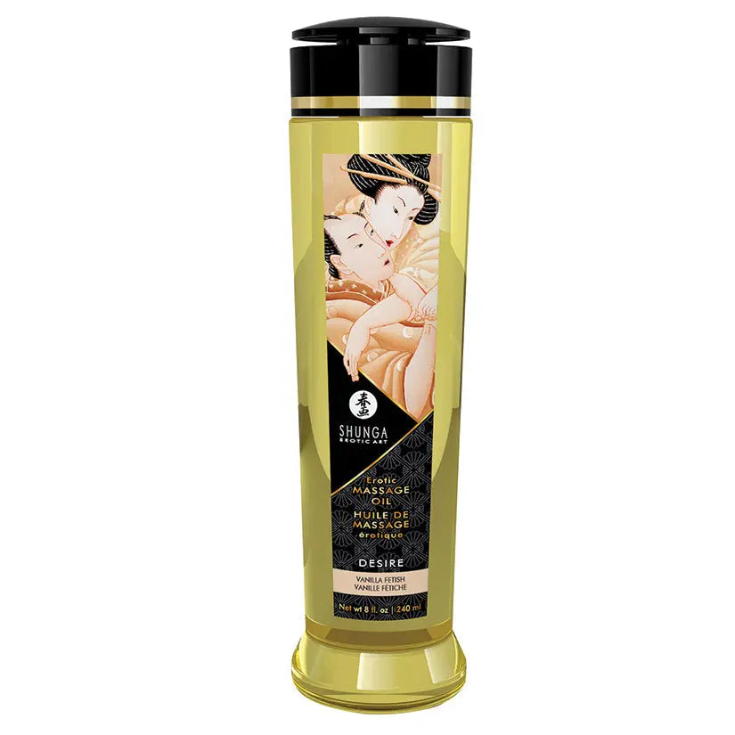 Shunga Erotic Massage Oil Desire-Vanilla 8.oz My Store