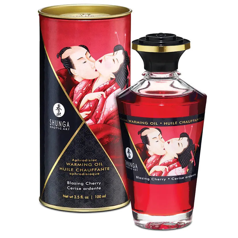 Shunga Aphrodisiac Warming Oil-Blazing Cherry 3.5oz My Store
