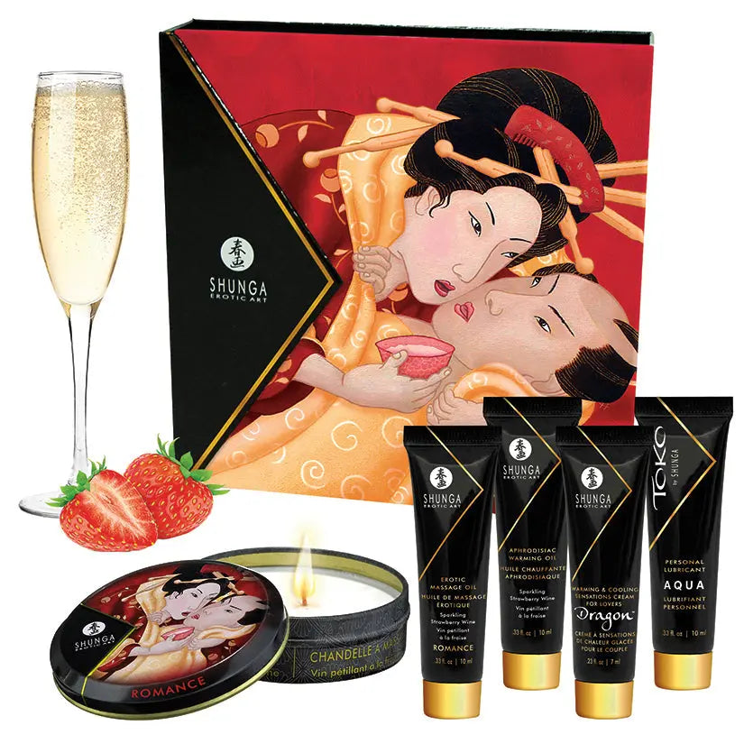 Shunga Geisha's Secrets-Sparkling Strawberry Wine My Store