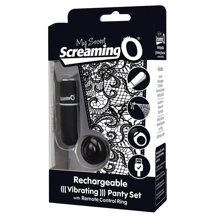 Screaming O My Secret Charged Remote Control Panty Vibe-Black My Store