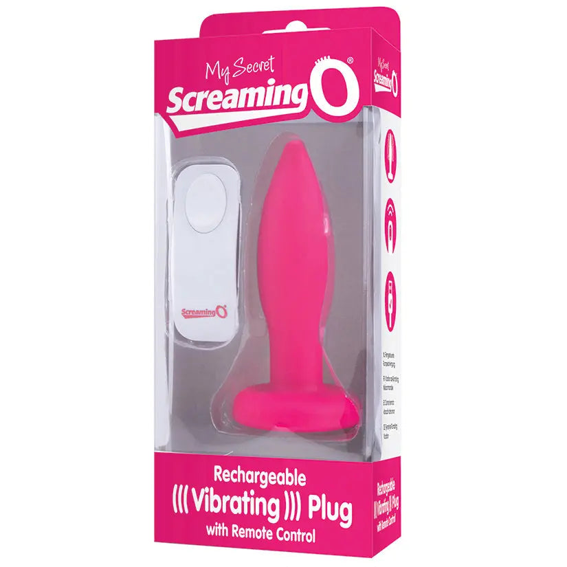 Screaming O My Secret Remote Vibrating Plug-Pink My Store