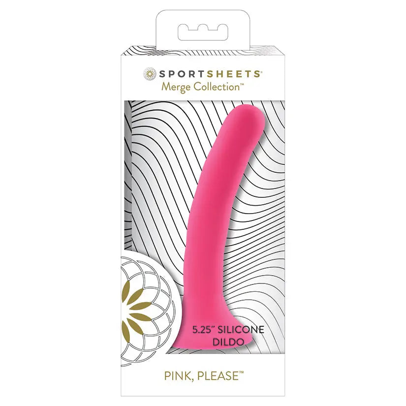 Sportsheets Merge Collection Please Silicone Dildo-Pink 5.25 My Store