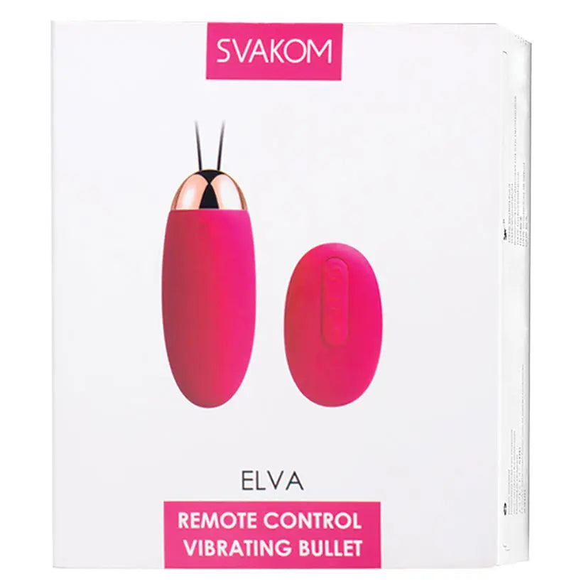 Svakom Elva Vibrating Bullet-Plum Red My Store