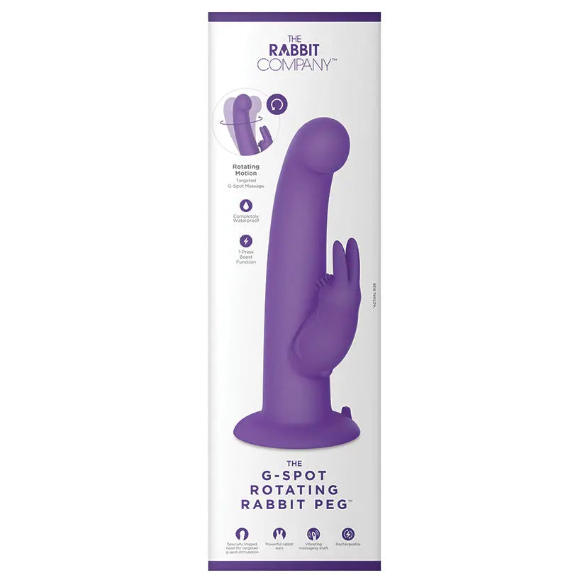 The Rabbit G-Spot Rotating Rabbit Peg-Purple My Store