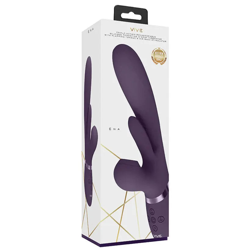 Vive Thrusting G-Spot Flapper Air Wave Stimulator-Purple My Store