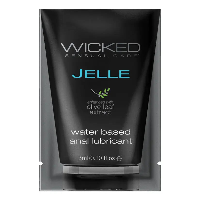 Wicked Jelle Waterbased Anal Lubricant 3ml Foil My Store