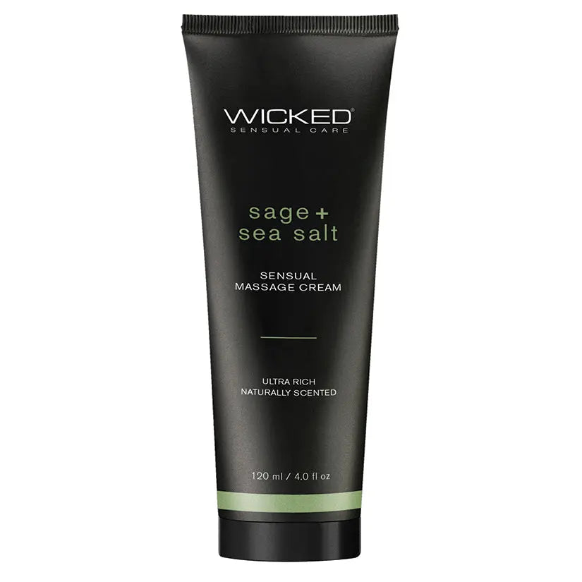 Wicked Sensual Massage Cream-Sage + Sea Salt Scented 4oz My Store