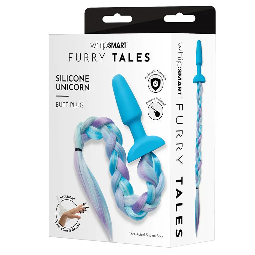 Whipsmart Furry Tales Silicone Plug with Unicorn Tail 3.75 My Store