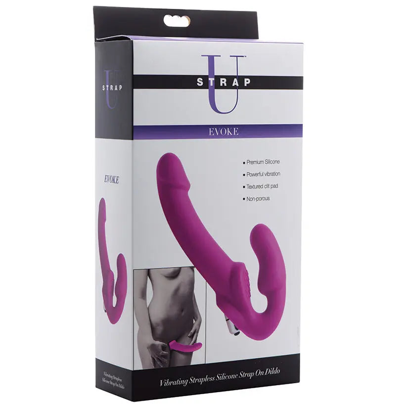 Strap U Evoke Vibrating Strapless Silicone Strap On Dildo My Store