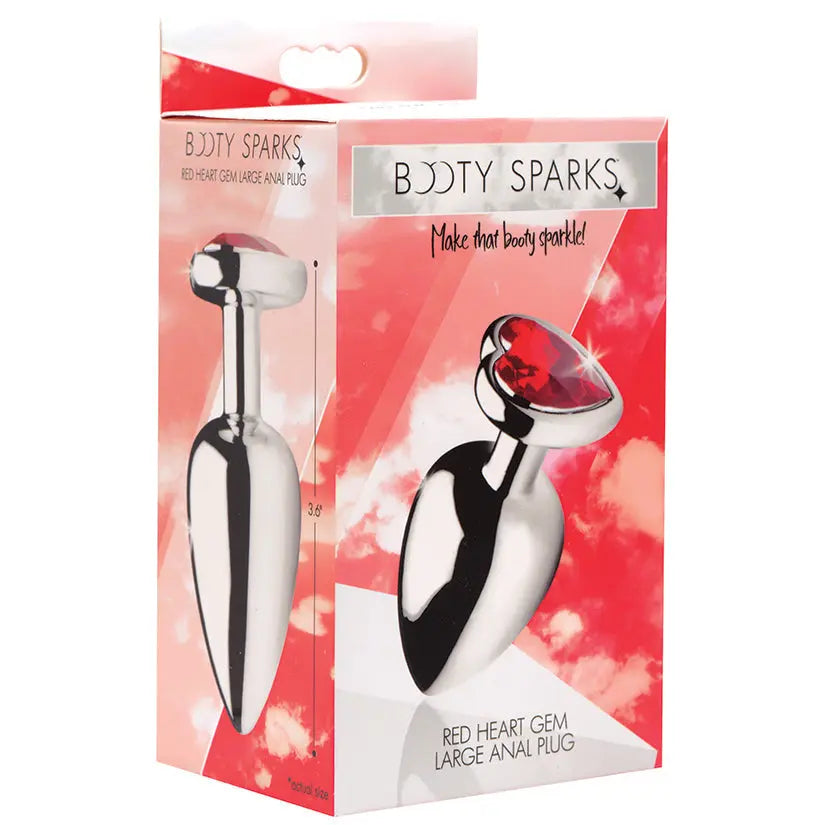 Booty Sparks Red Heart Gem Anal Plug-Large My Store
