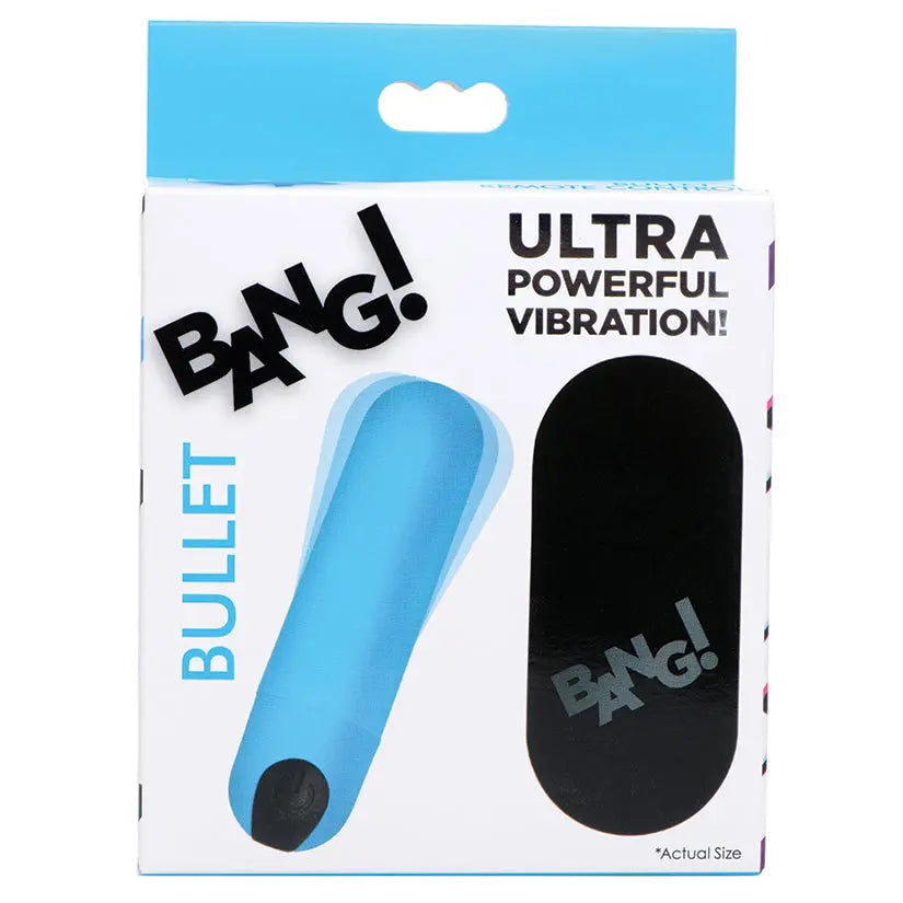 Bang Vibrating Bullet with Remote Control-Blue My Store
