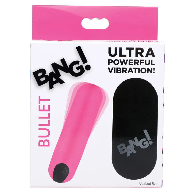 Bang Vibrating Bullet with Remote Control-Pink My Store
