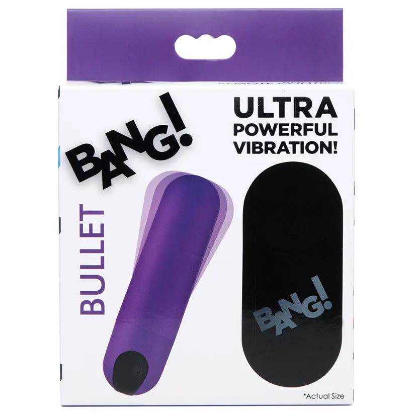 Bang Vibrating Bullet with Remote Control-Purple My Store