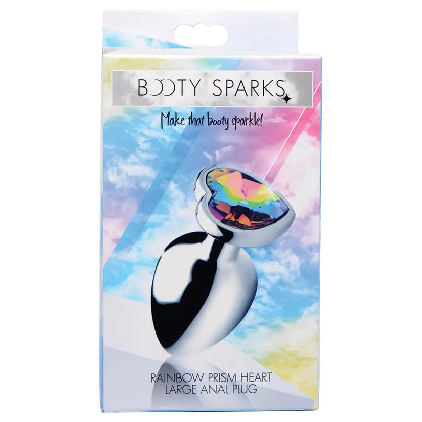 Booty Sparks Rainbow Prism Heart Anal Plug-Large My Store