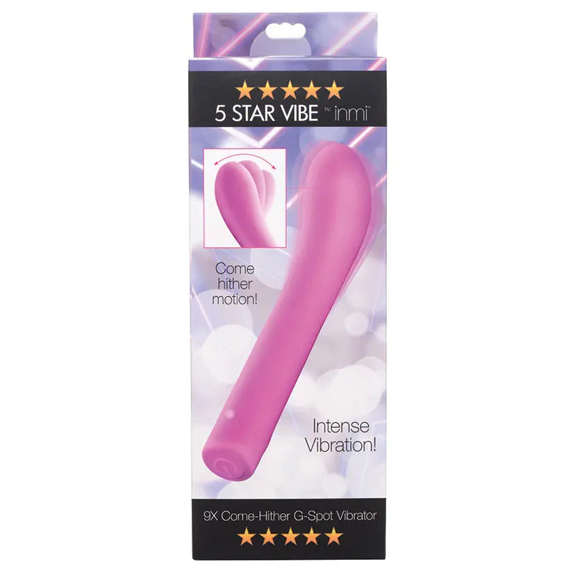 Inmi 5 Star Vibe - 9x Come Hither G-Spot Vibrator-Pink My Store