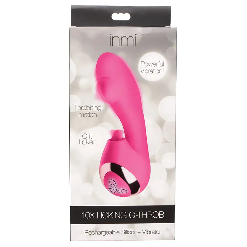 Inmi 10X Licking G-Throb Rechargeable Silicone Vibrator My Store