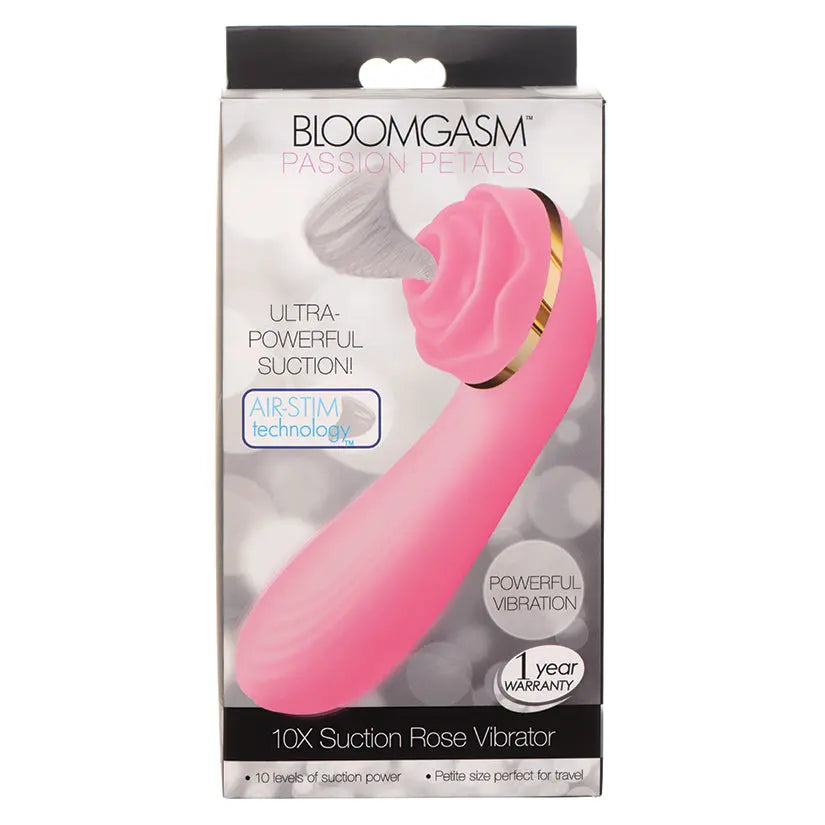 Bloomgasm Passion Petals 10X Silicone Suction Rose Vibrator-Pink My Store