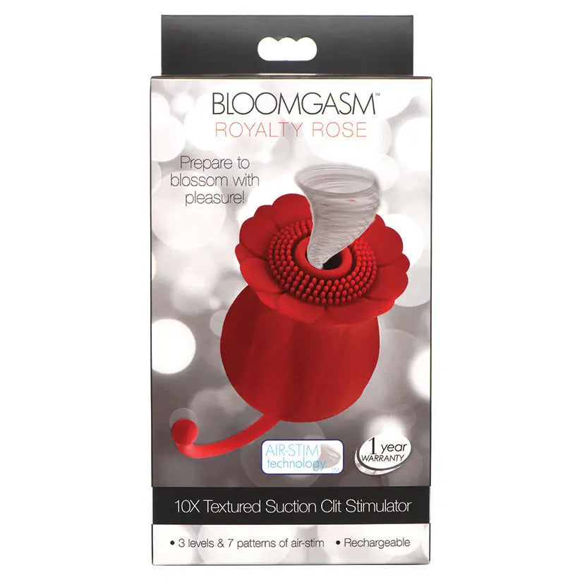 Bloomgasm Royalty Rose Textured Suction Clit Stimulator My Store