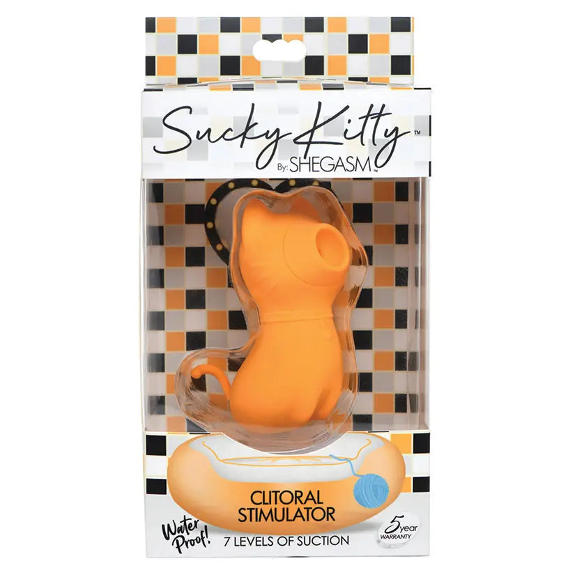 Shegasm Sucky Kitty 7X Clitoral Stimulator-Orange My Store