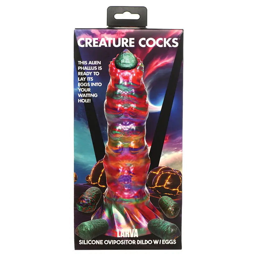 Creature Cocks Larva Silicone Ovipositor Dildo with Eggs My Store
