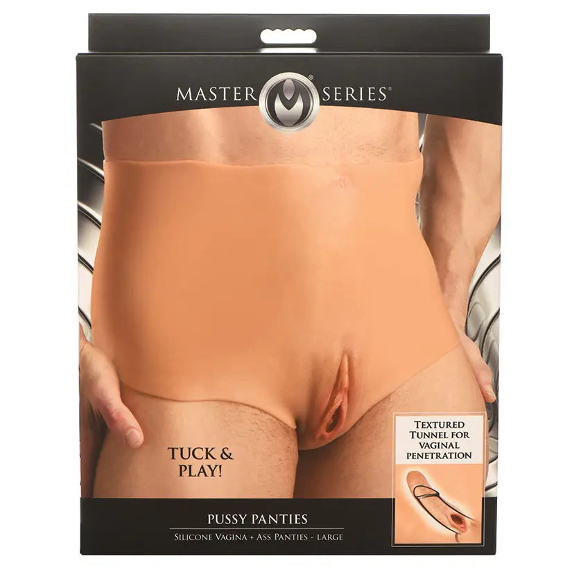 Master Series Pussy Panties Silicone Vagina and Ass Panties-Large My Store