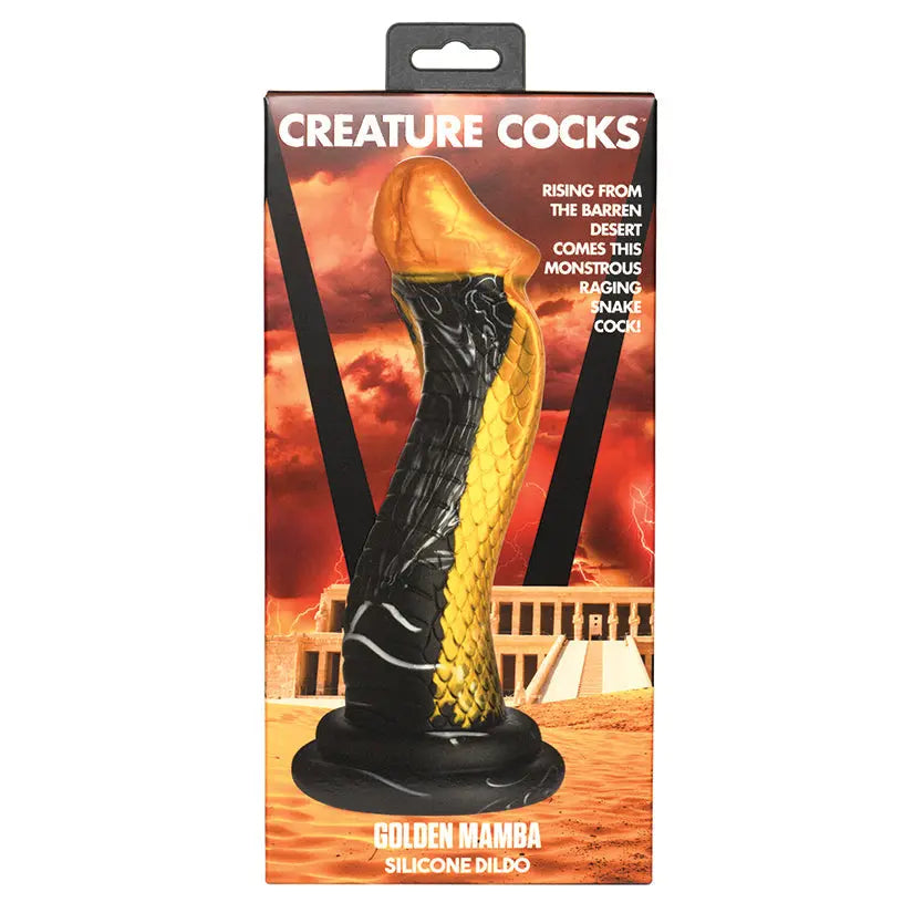 Creature Cocks Golden Mamba Snake Silicone Dildo My Store