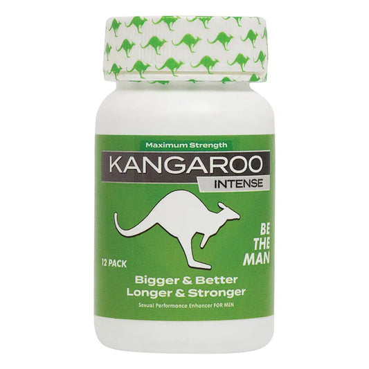 Kangaroo "Green" Intense For Him 12 Count Bottle My Store