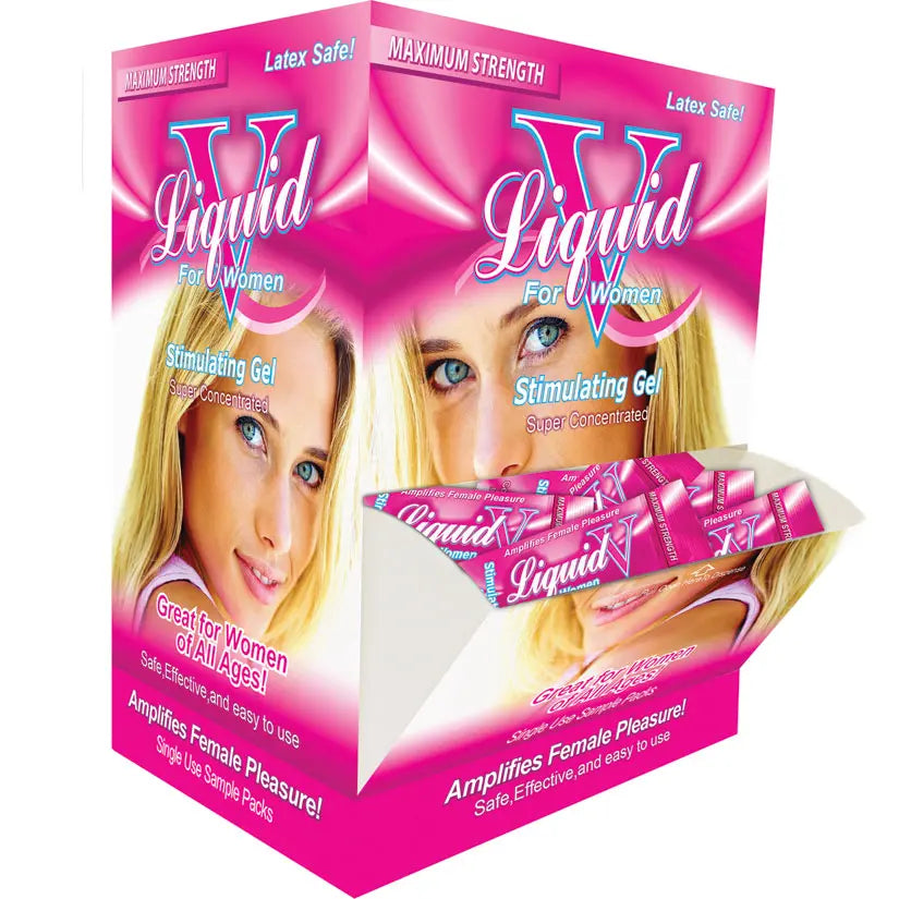 Liquid V For Women Stimulating Gel Foil Display of 50 (Box) My Store
