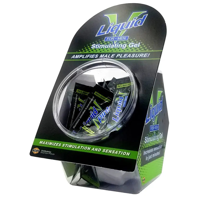 Liquid V For Men Stimulating Gel Foil Display of 50 My Store
