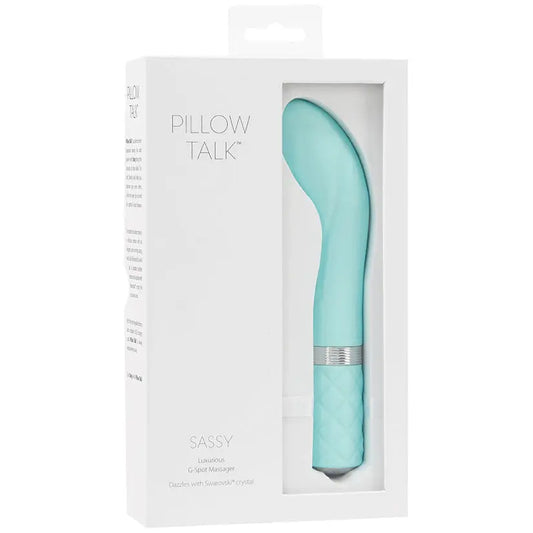 Pillow Talk Sassy G-Spot Massager-Teal 7.75 My Store