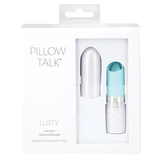Pillow Talk Lusty Flickering Massager-Teal My Store
