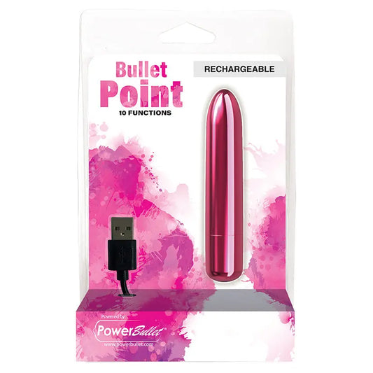PowerBullet Bullet Point 10 Function Rechargeable-Pink 4 My Store