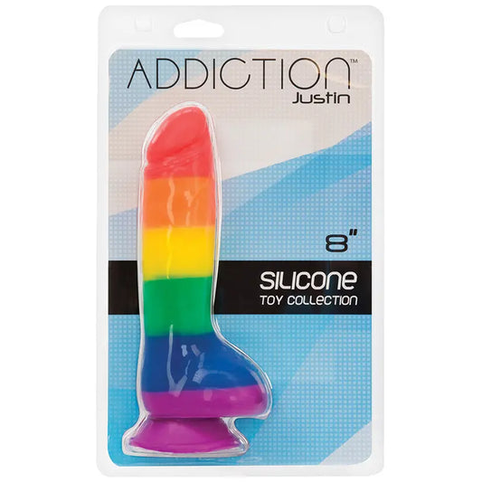 Addiction Justin Dildo W/ Balls-Pride 8 My Store