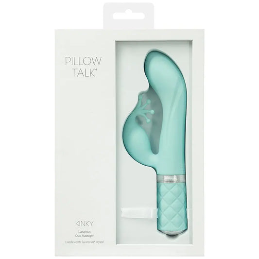 Pillow Talk Kinky Dual Massager-Teal 8.5 My Store