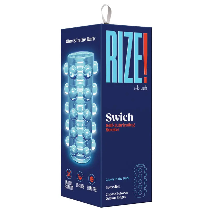 Rize Switch Glow In The Dark Self Lubricating Stroker-Clear My Store