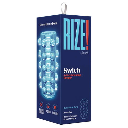 Rize Switch Glow In The Dark Self Lubricating Stroker-Clear My Store