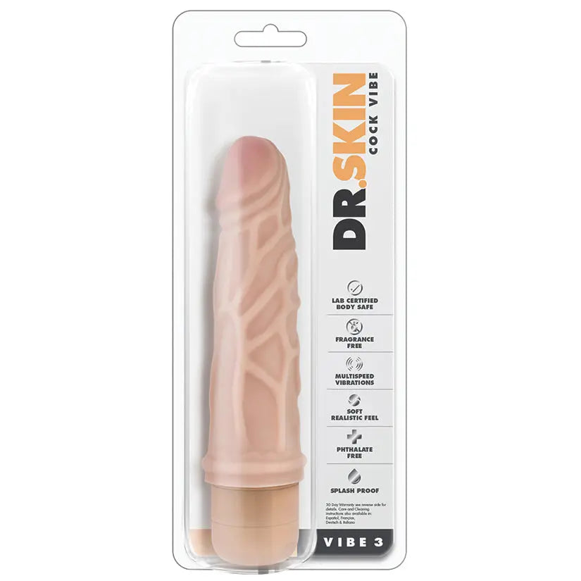Dr. Skin Cock Vibe 3-Vanilla 7.25 My Store