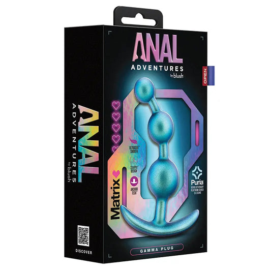 Anal Adventures Matrix Gamma Plug-Teal My Store