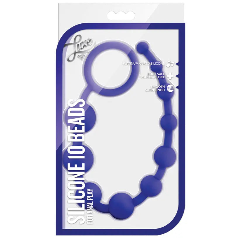 Luxe Silicone 10 Beads-Blue My Store