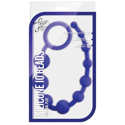 Luxe Silicone 10 Beads-Blue My Store