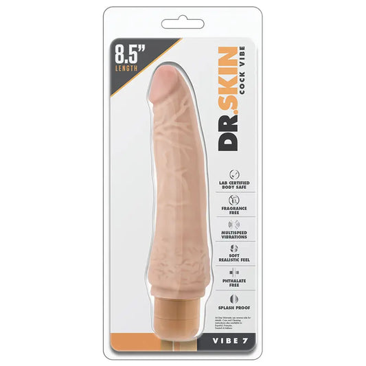 Dr. Skin Cock Vibe 7-Vanilla 8.5 My Store