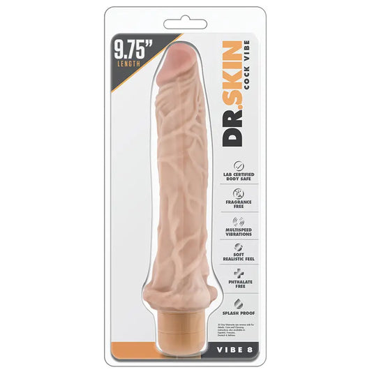 Dr. Skin Cock Vibe 8-Vanilla 9.75 My Store
