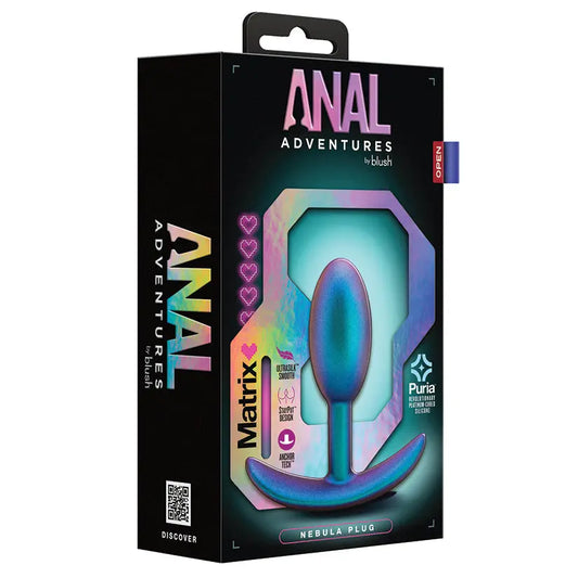 Anal Adventures Matrix Nebula Plug-Lunar Blue My Store