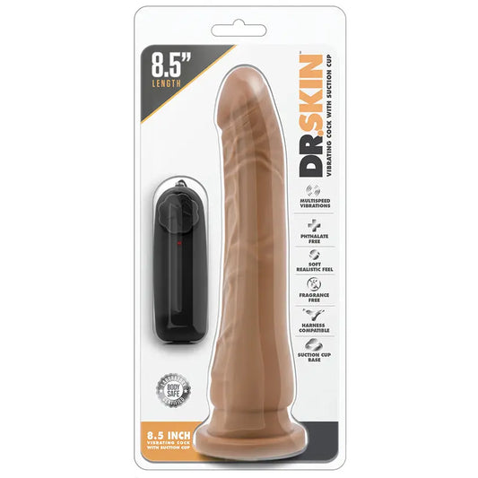 Dr. Skin Vibrating Cock-Mocha 8.5 My Store