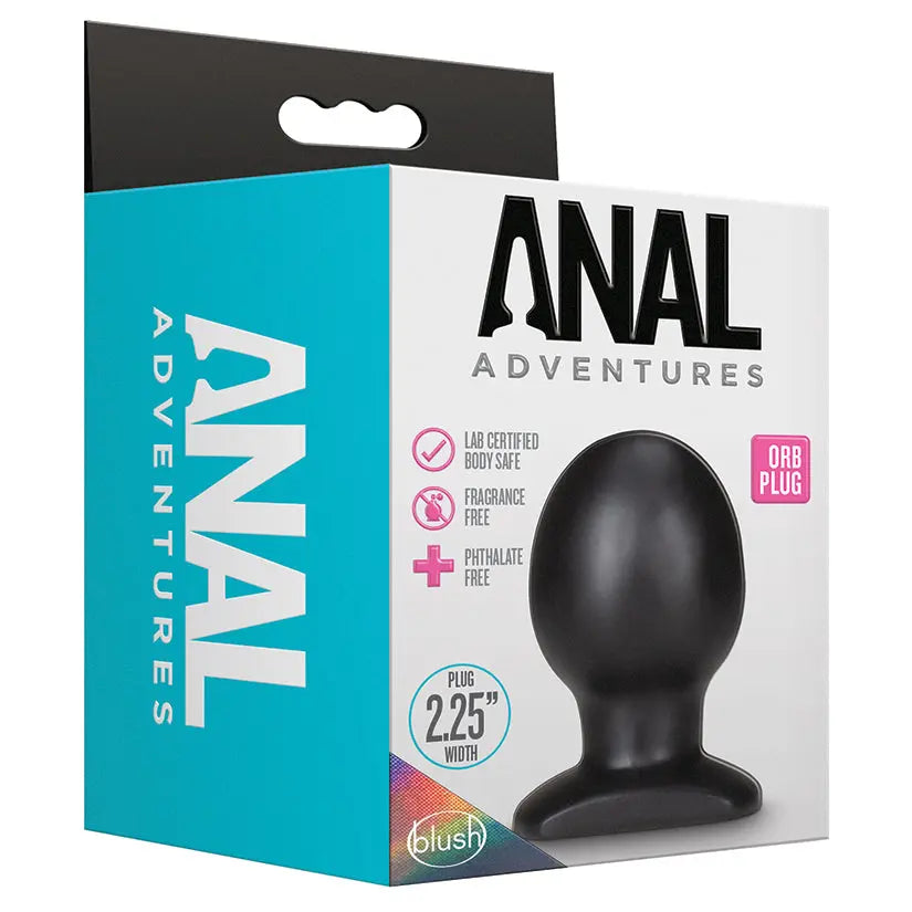 Anal Adventures Orb Plug Black My Store