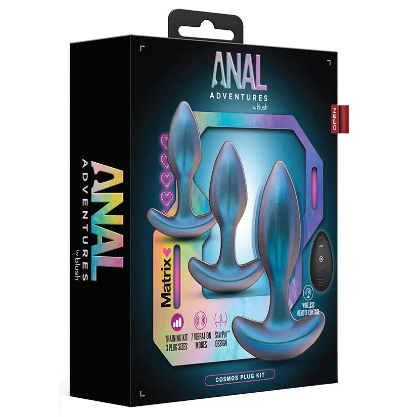 Anal Adventures Matrix Cosmos Plug Kit-Lunar Blue My Store