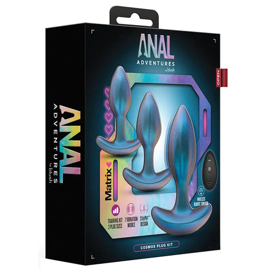Anal Adventures Matrix Cosmos Plug Kit-Lunar Blue My Store