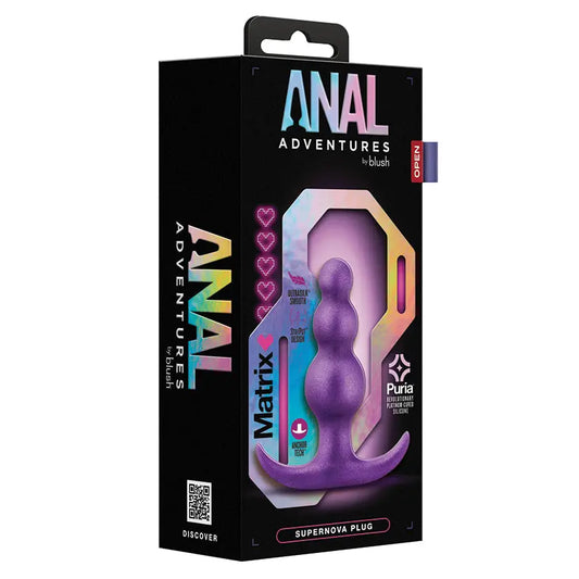 Anal Adventures Matrix Supernova Plug-Purple My Store